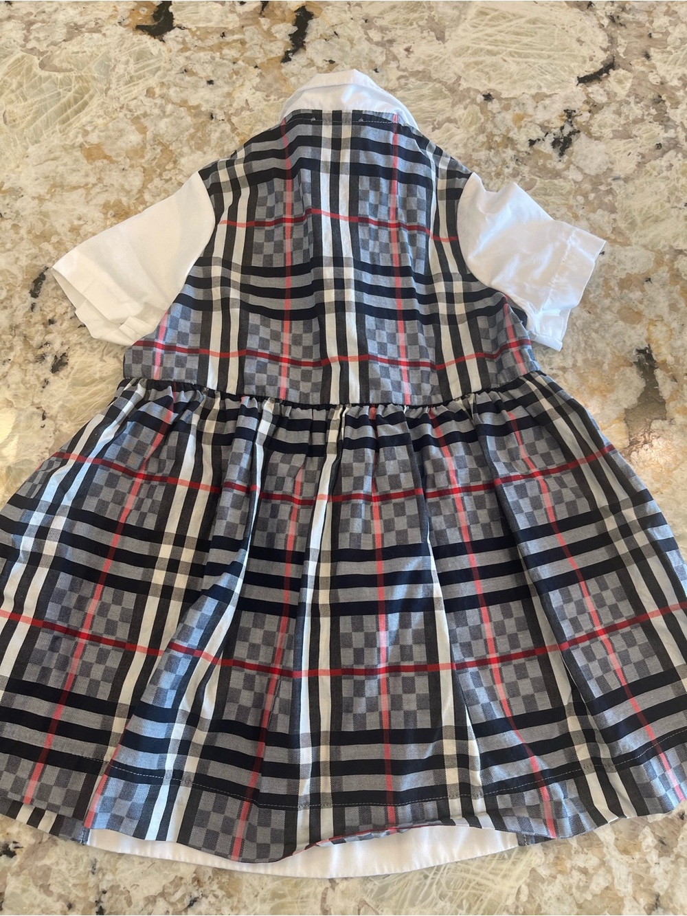 Burberry Children Dresses Girls 2-3T England Designer Plaid Burberry Check - Picture 7 of 11